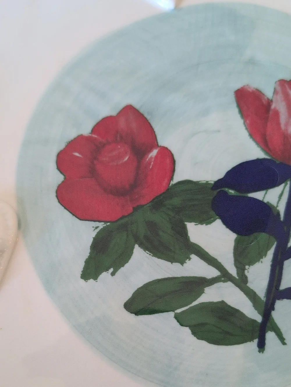 Anthropologie Francesca Kaye Hand Painted Stoneware Dessert Plate. 8.75